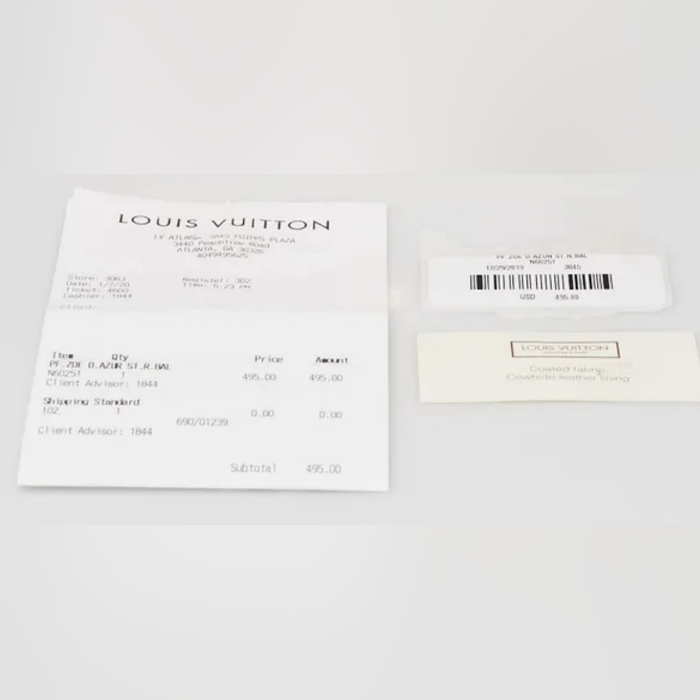 Louis Vuitton Wallet Zoe Damier Azur - Picture 13 of 13